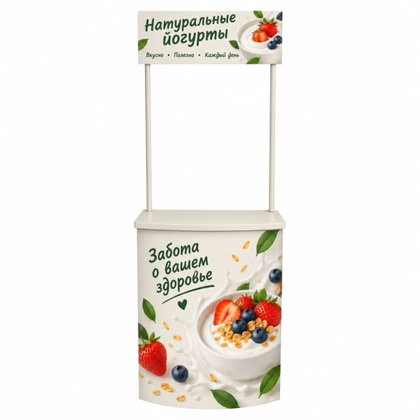 Промо стойка квадратная (брендированная)